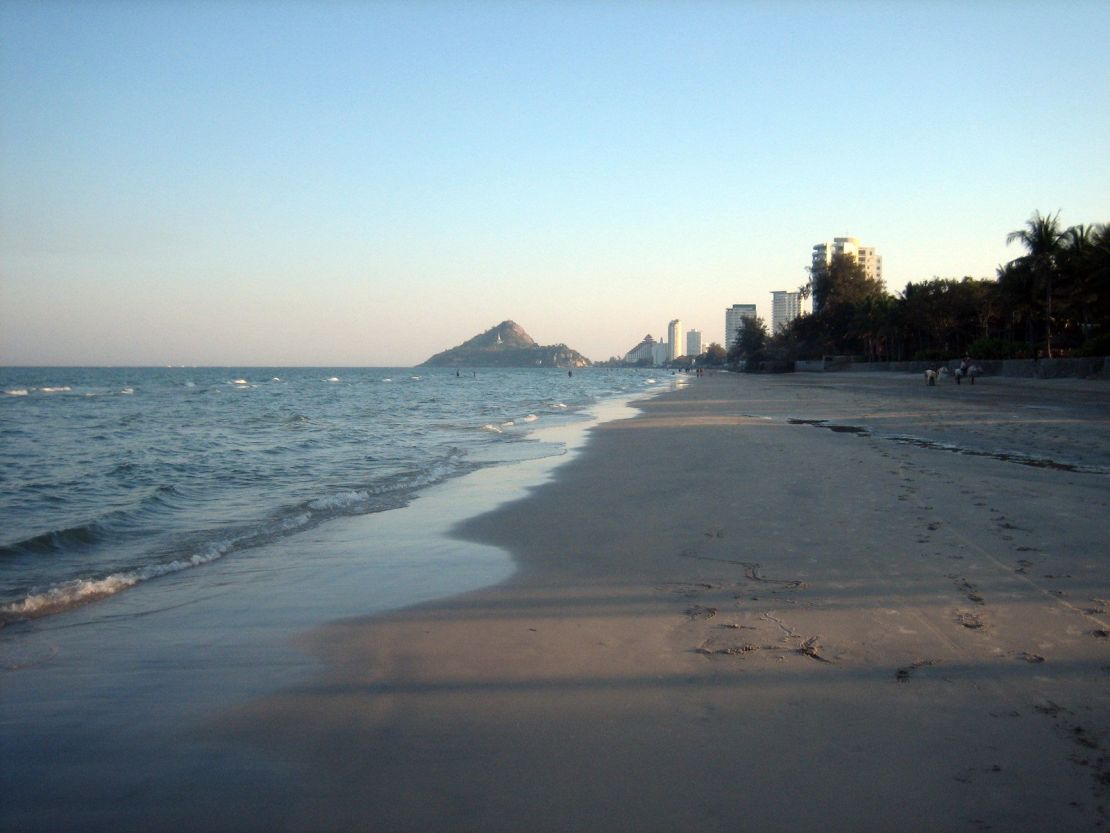 The Hyatt Regency's 200-meter beach is the longest of all the hotel beaches in Hua Hin.