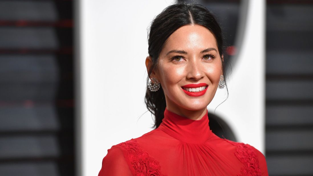 The name Olivia has been moving up and down the top 10 list since making its debut in 2001. It was No. 2 for girls in 2016. Actress and model Olivia Munn has been seen in the TV show "The Newsroom" and played the character Psylocke in "X-Men: Apocalypse" in 2016.