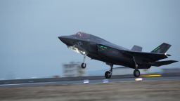 MARINE CORPS AIR STATION IWAKUNI, Japan - An F-35B Lightning II with Marine Fighter Attack Squadron 121, lands at Marine Corps Air Station Iwakuni, Japan, Jan. 18, 2017. VMFA-121 conducted a permanent change of station to MCAS Iwakuni, from MCAS Yuma, Ariz., and now belongs to Marine Aircraft Group 12, 1st Marine Aircraft Wing, III Marine Expeditionary Force. The F-35B Lightning II is a fifth-generation fighter, which is the world's first operational supersonic short takeoff and vertical landing aircraft. The F-35B brings strategic agility, operational flexibility and tactical supremacy to III MEF with a mission radius greater than that of the F/A-18 Hornet and AV-8B Harrier II in support of the U.S. -- Japan alliance. 