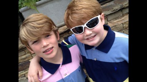 Cole, when he was 10, and Stephen, when he was eight.