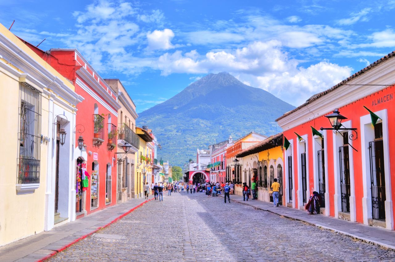 <strong>Antigua, Guatemala: </strong>The historic city of Antigua is declared a UNESCO World Heritage Site since 1979. (Photo by: Kobby Dagan/VW Pics/UIG via Getty Images)