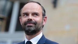 French newly appointed Prime Minister Edouard Philippe looks on during an official handover ceremony with his predecessor Bernard Cazeneuve at the Hotel Matignon, in Paris on May 15, 2017. / AFP PHOTO / joel SAGET        (Photo credit should read JOEL SAGET/AFP/Getty Images)