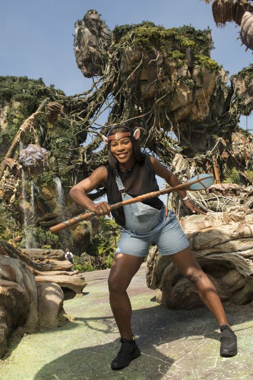 The American appears to be enjoying her time away from the Tour, channeling her inner Na'vi during a sneak peek at Pandora - The World of Avatar at Disney's Animal Kingdom. 