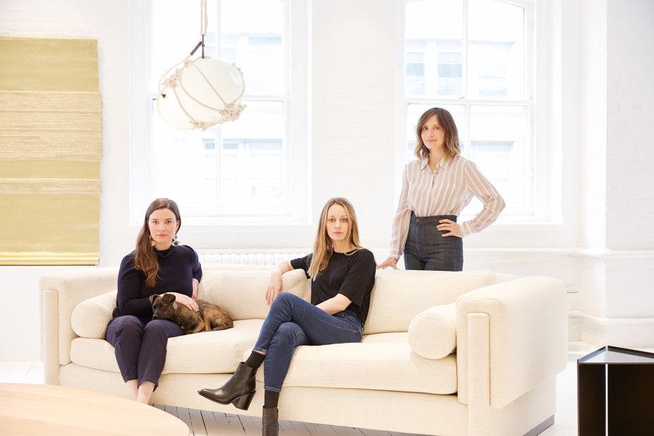 At New York's NYCxDesign festival, several curators are staging exhibitions featuring female designers exclusively. <br /><br />Pictured: Egg Collective founders Stephanie Beamer, Crystal Ellis and Hillary Petrie.