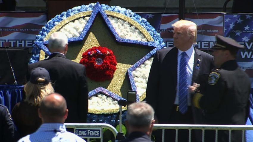 Donald Trump Police Memorial May 15 2017 02