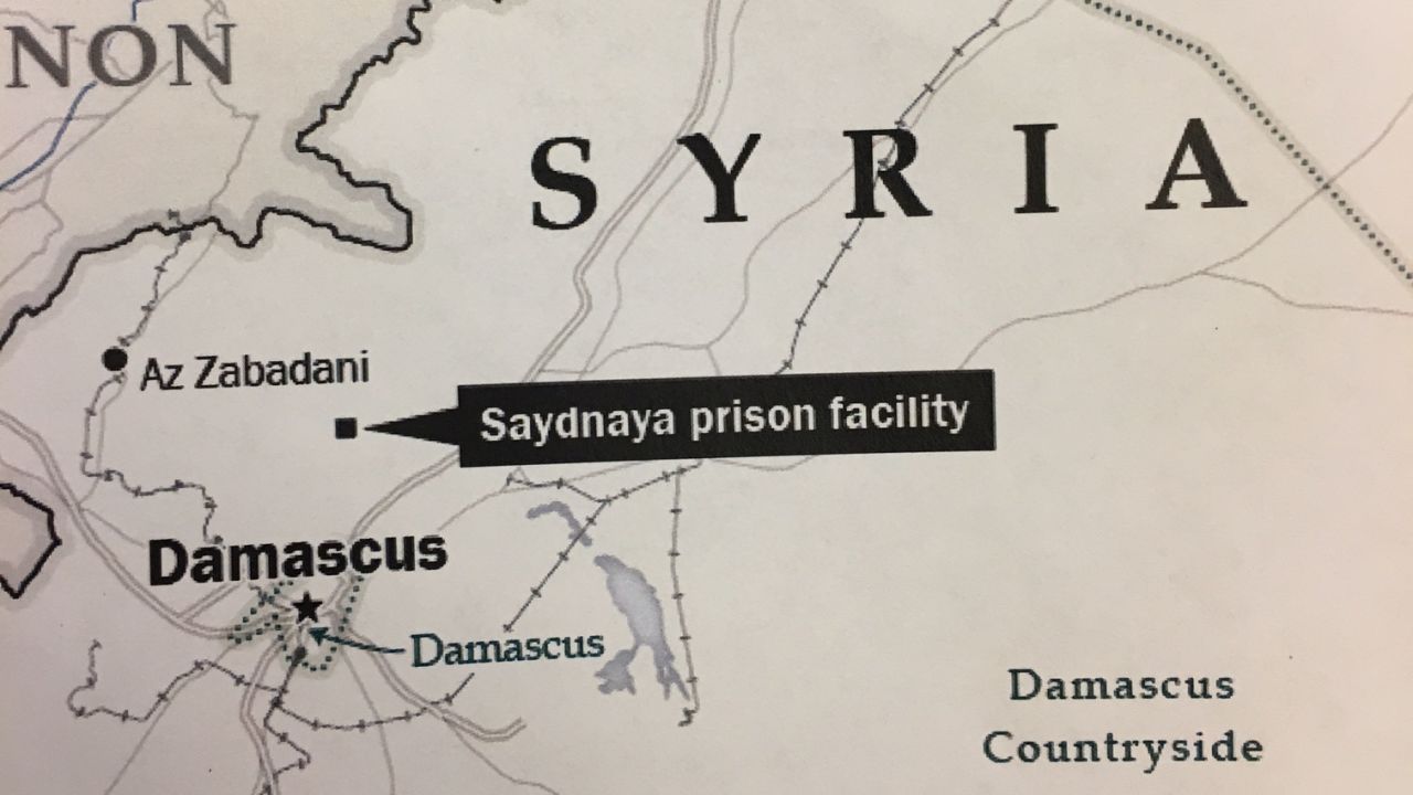 Saydnaya Military Prison Syria map