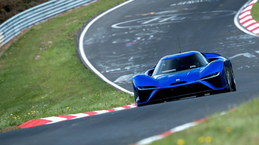 The all-electric NIO EP9 is the fastest road-legal car ever to take to the Nürburgring.