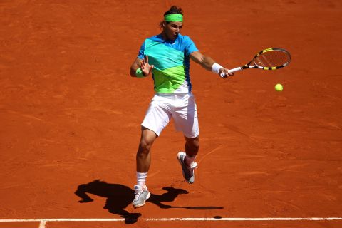 In 2010, Nadal bounced back from the 2009 disappointment with a daring multicolored number. He went on to exact revenge on Soderling, beating him in the final after the Swede had upset Federer in the quarterfinals. Federer's failure to reach the semis meant Nadal regained the world No. 1 spot, while it was also the second time he won the French Open without dropping a set.