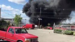 Twitter user GodwinClassic33 posted a video showing smoke from the scene of the crash on Monday, May 15. 