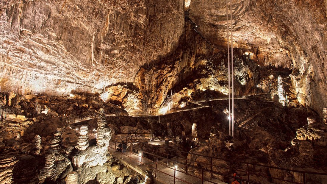 <strong>Grotta Gigante, Trieste: </strong>Grotta Gigante is a huge cave open to tourists just north of Trieste in northeast Italy near the Slovenia border. Its central chamber measures 107 meters high, 130 meters long and 65 meters wide and is thick with stalactites and stalagmites. The cave was first explored in 1840 and first opened to the public in 1908. 