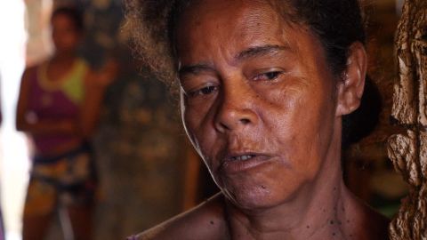 Denis Ester Dias and her husband struggle to provide food for their family.