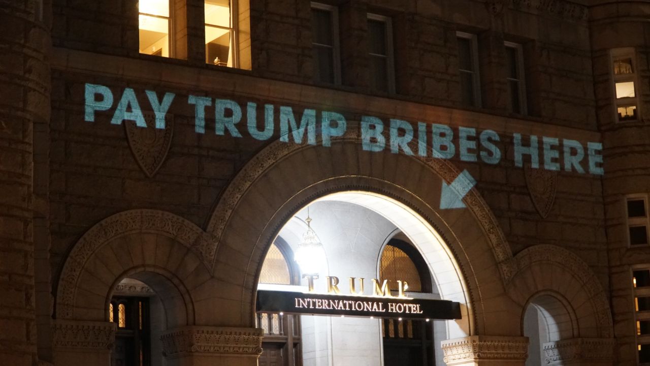 The hotel quickly asked Bell to take the projection down.