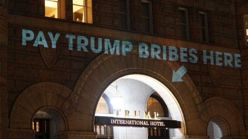 trump hotel projection