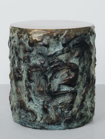 Bronze sculpted drum