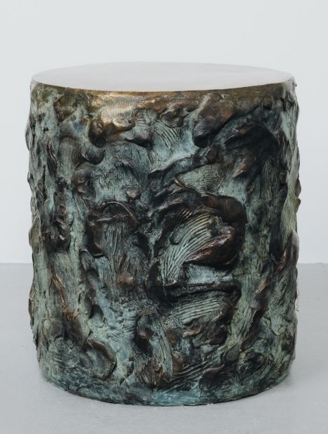 Bronze sculpted drum