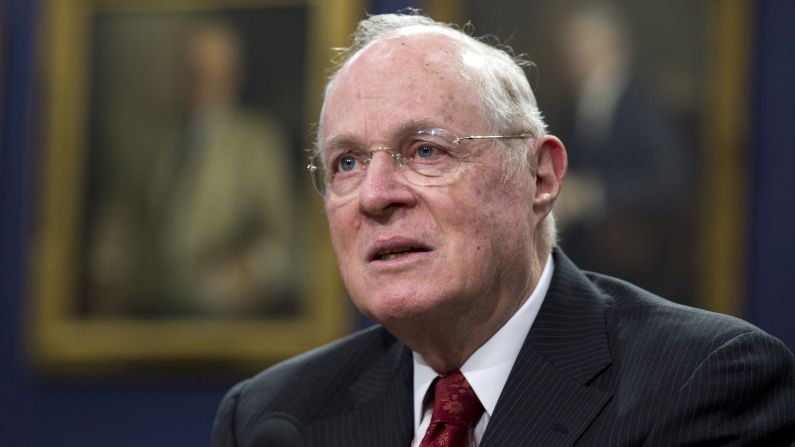 Kennedy testifies about a Supreme Court budget request during a House subcommittee meeting in 2015.