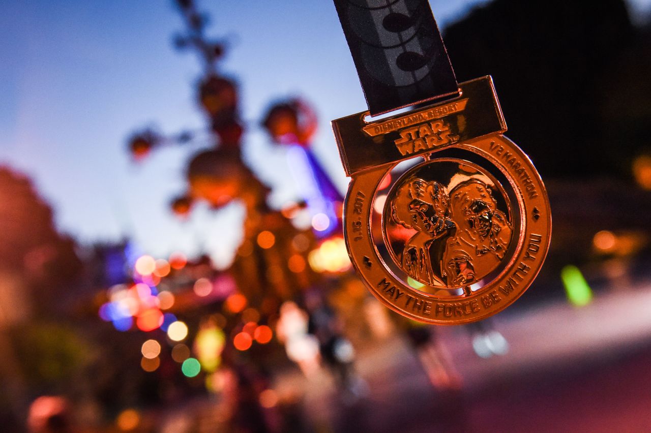 Every finisher gets a medal. There are, sadly, no prizes for costumes, no matter how deserved.