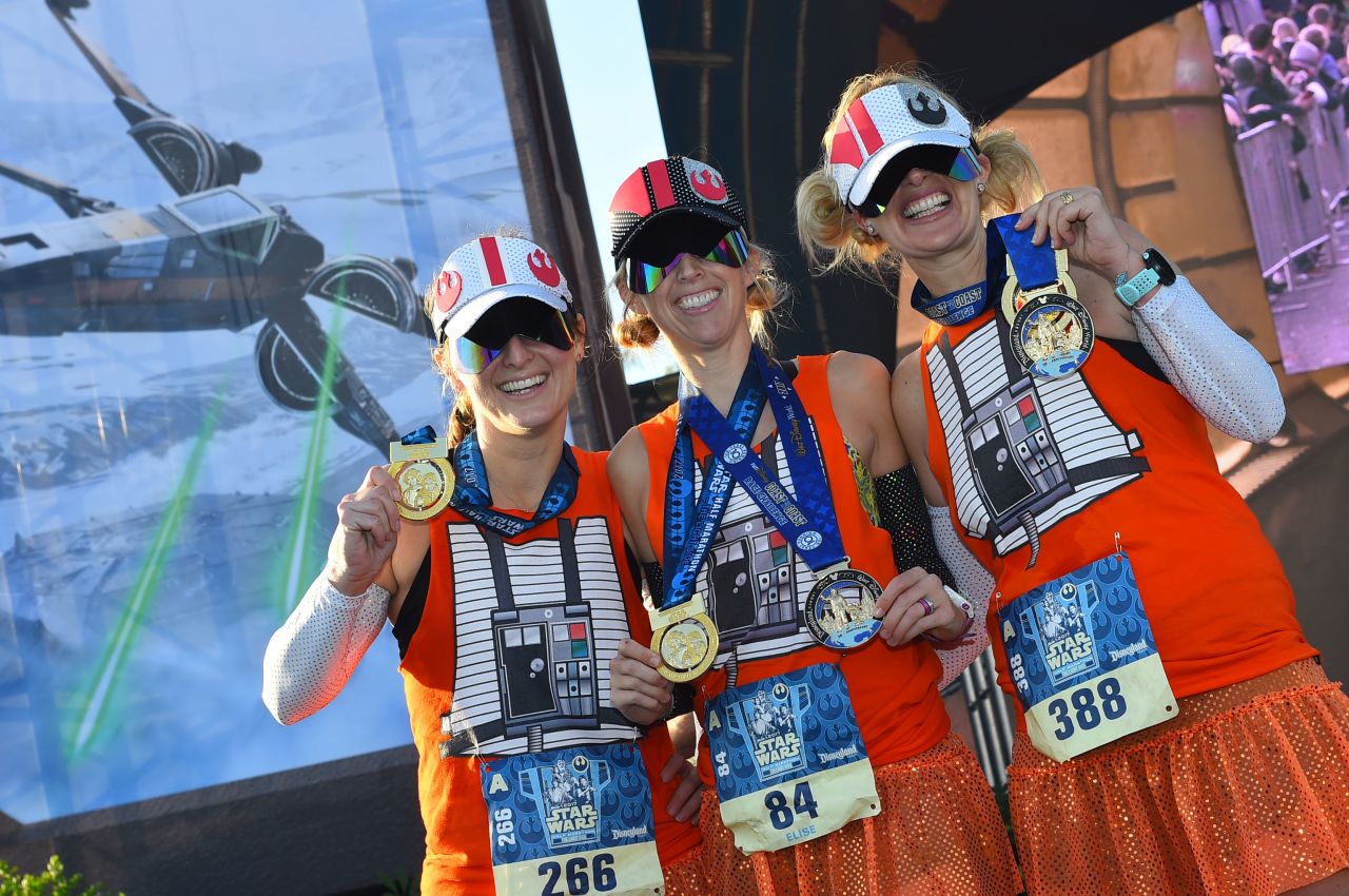 There are nine themed runDisney races year-round at theme parks in Paris; Anaheim, California; and Orlando, Florida.