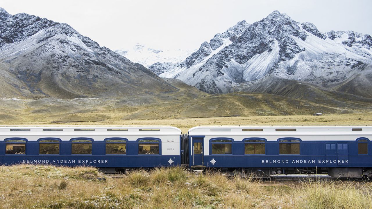 <strong>Breathtaking scenery: </strong>The 16-carriage train cuts through some of the most stunning places in Peru, including the La Raya mountain range.