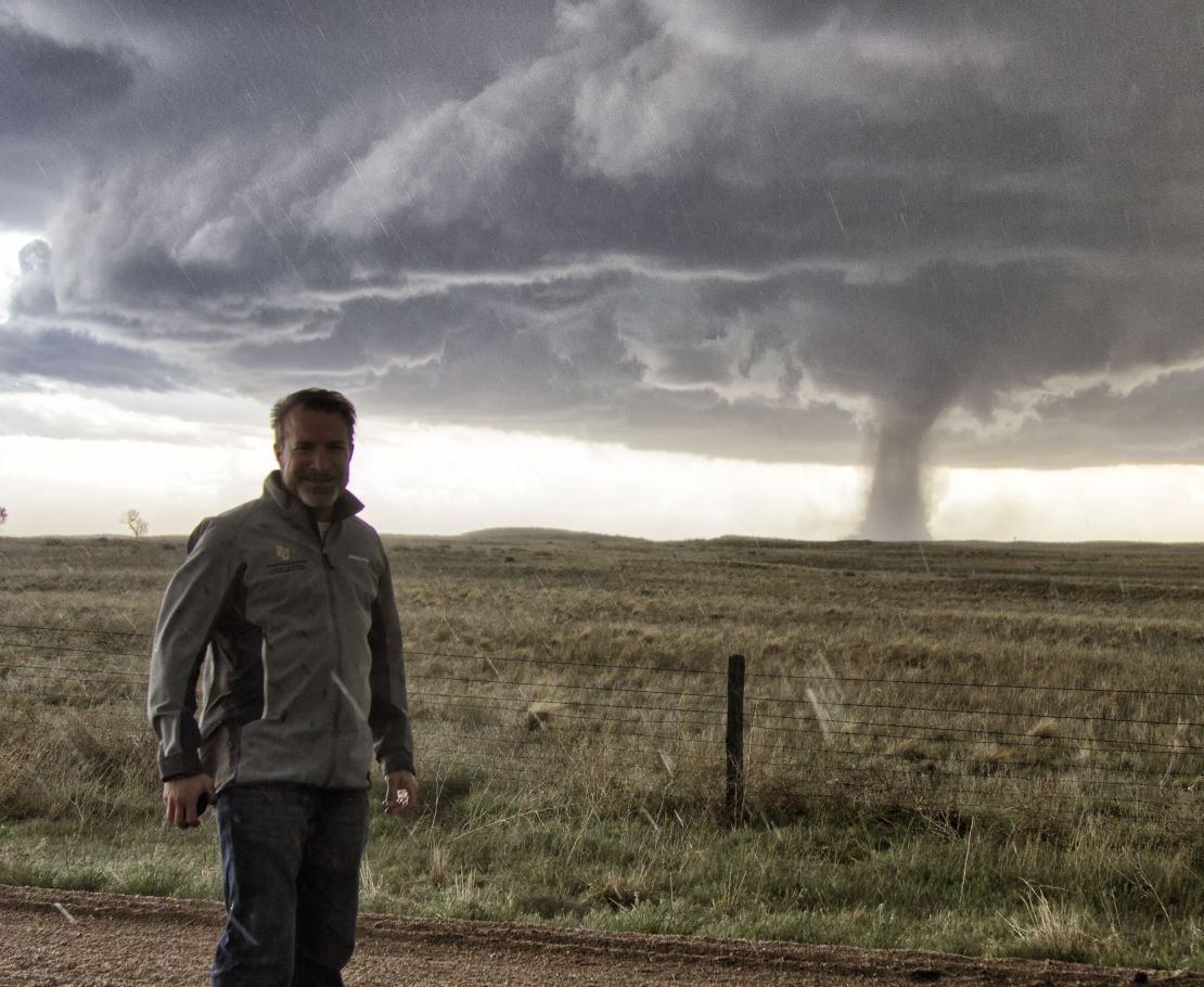 Jason Persoff, 46, has been chasing tornadoes for 25 years. 