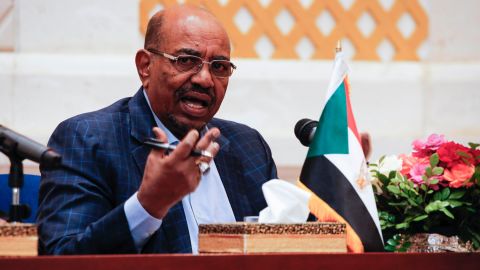 Sudanese President Omar al-Bashir speaks March 2, at a news conference in the presidential palace in Khartoum.