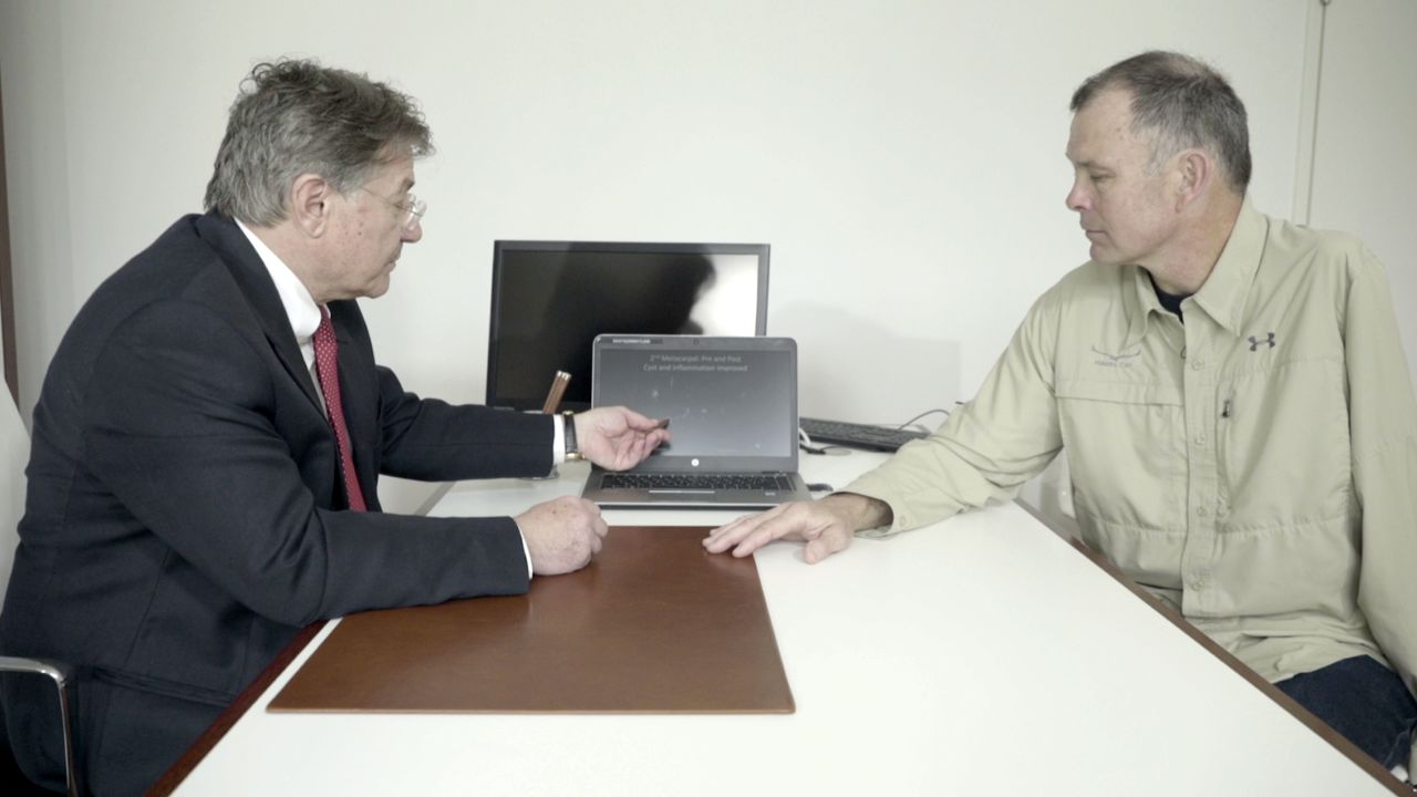 Bill Marlett with stem cell expert Dr. Eckhard Alt.