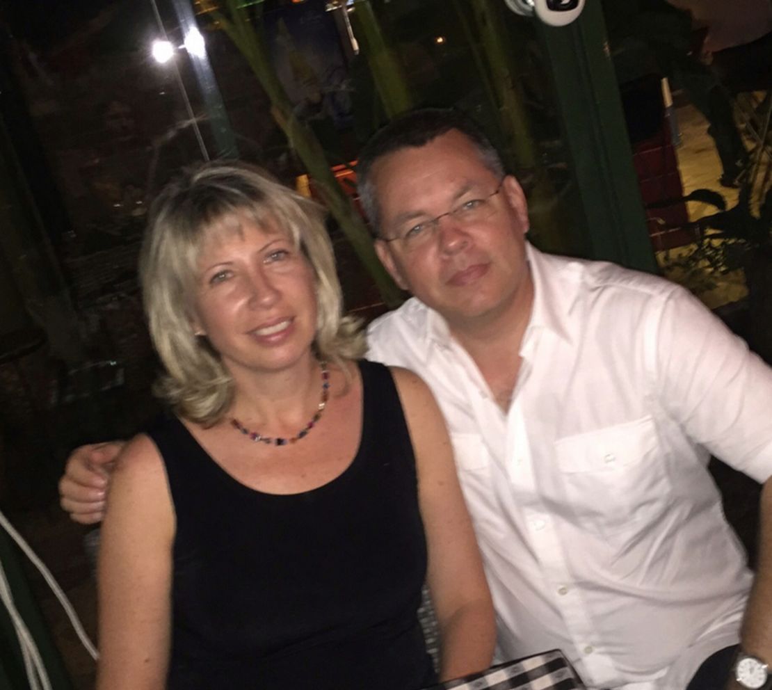 US pastor Andrew Brunson, who is detained in Turkey, and his wife, Norine Brunson. 
