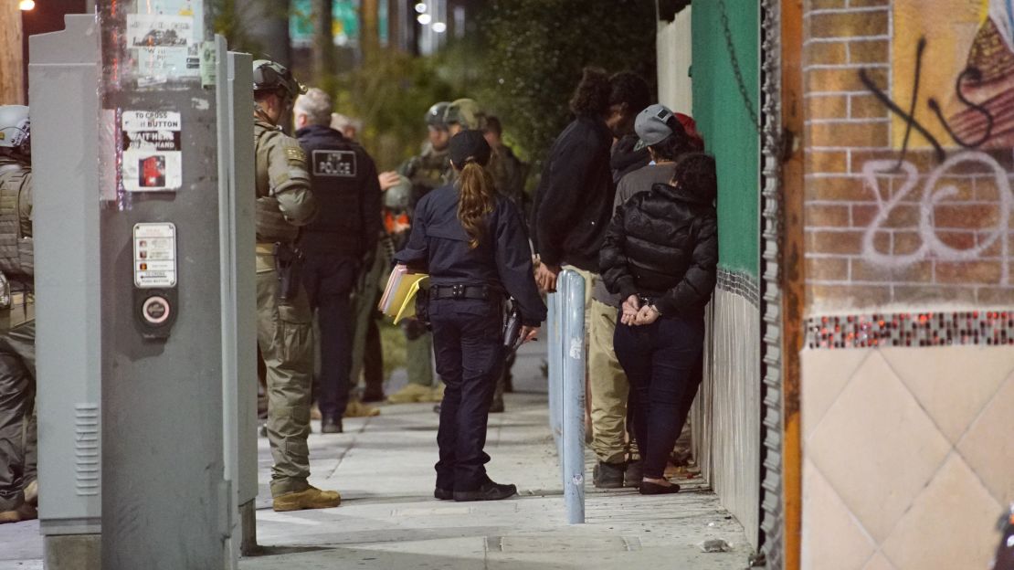 Authorities carried out the largest crackdown of MS-13 members in Los Angeles history. They also found suspected human trafficking victims of the gang.