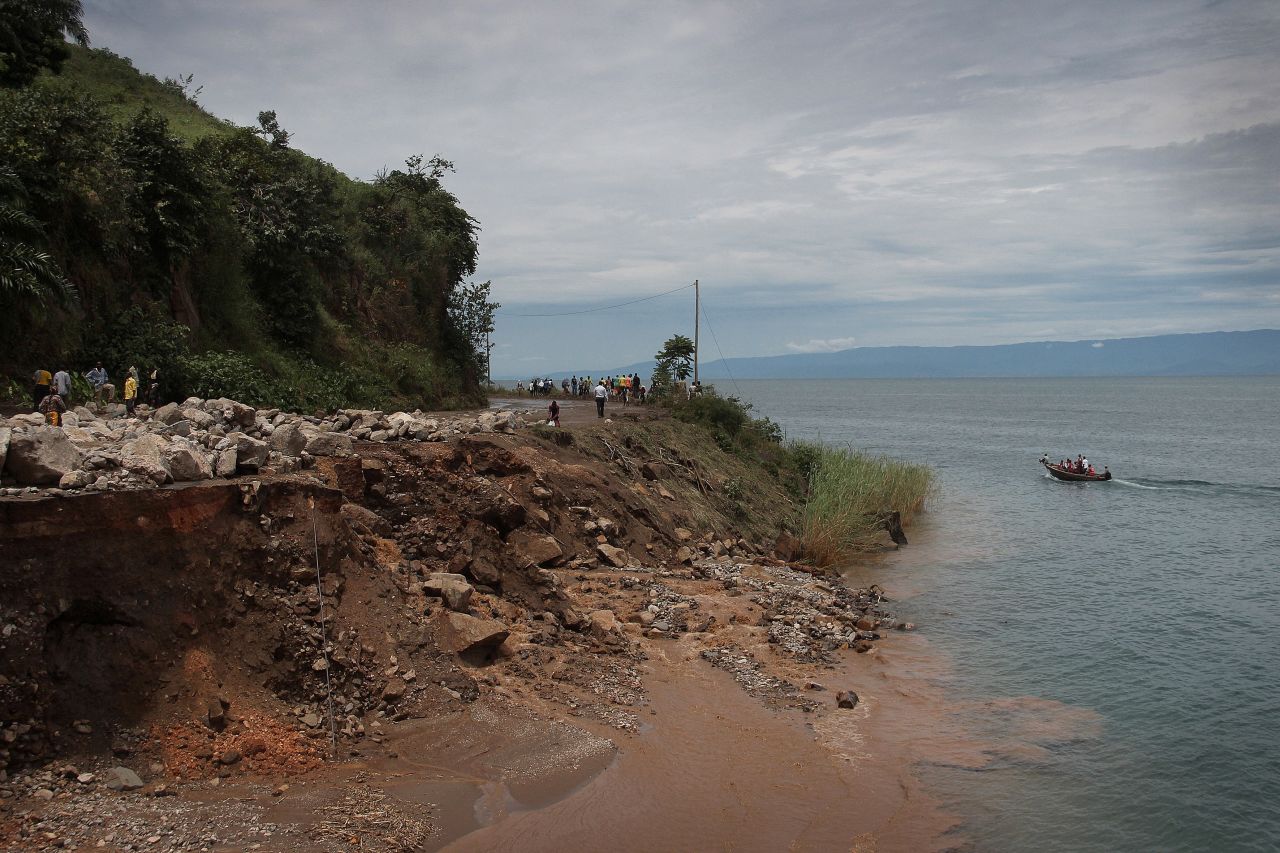 Rapid deforestation of surrounding hillsides have loosened the earth, causing an increase in sand and mud being washed into the lake.