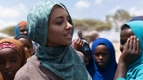Kat Graham in Somalia.