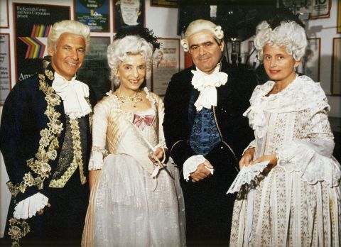 Ginsburg, second from left, and Scalia, second from right, appeared in the opening-night production of "Ariadne auf Naxos," an opera at the Kennedy Center in Washington in 1994.