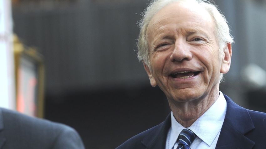 Joe Lieberman speaks at a 'Stop Iran Rally,' regarding the Iran nuclear deal on September 1, 2015 in New York City. Graham is one of 16 Republican hopefuls running for the Republican presidential nomination. Congress has until September 16 to either officially support or denounce the deal/picture alliance Photo by: Dennis Van Tine/Geisler-Fotopres/picture-alliance/dpa/AP Images