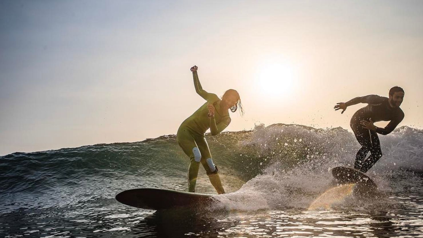 Surfing has become increasingly popular among Lebanese locals.