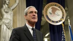 FBI Director Robert Mueller following a farewell ceremony in his honor at the Department of Justice on August 1, 2013.