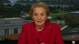 Madeleine Albright is concerned that there is "not a full team that is working at the State Department" as President Trump preps for his first foreign trip, the former Secretary of State said on CNN.