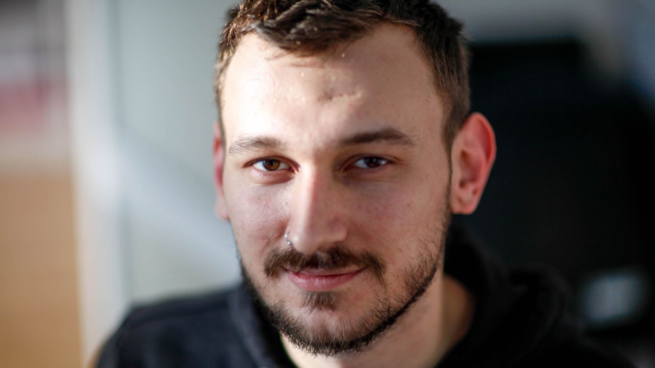 Tolga, 21. "I feel safe in the office, but not in general. We're just passing days here."