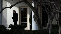 TOPSHOT - US President Donald Trump walks to Marine One for his first trip as President, on the South Lawn of the White House January 26, 2017 in Washington, DC. / AFP / Brendan Smialowski        (Photo credit should read BRENDAN SMIALOWSKI/AFP/Getty Images)