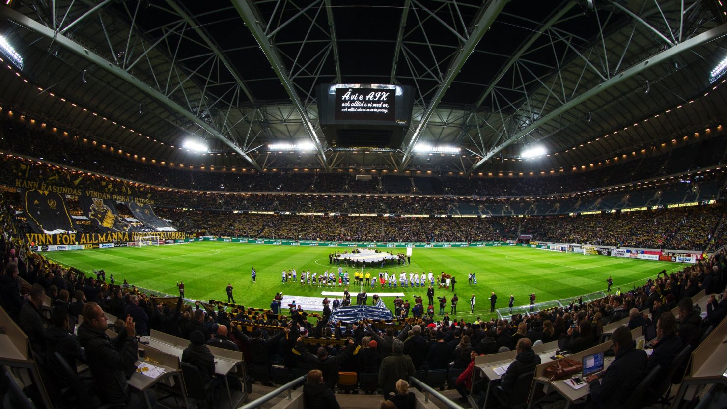 The home ground of AIK is the Friends Arena in Stockholm, Sweden. 