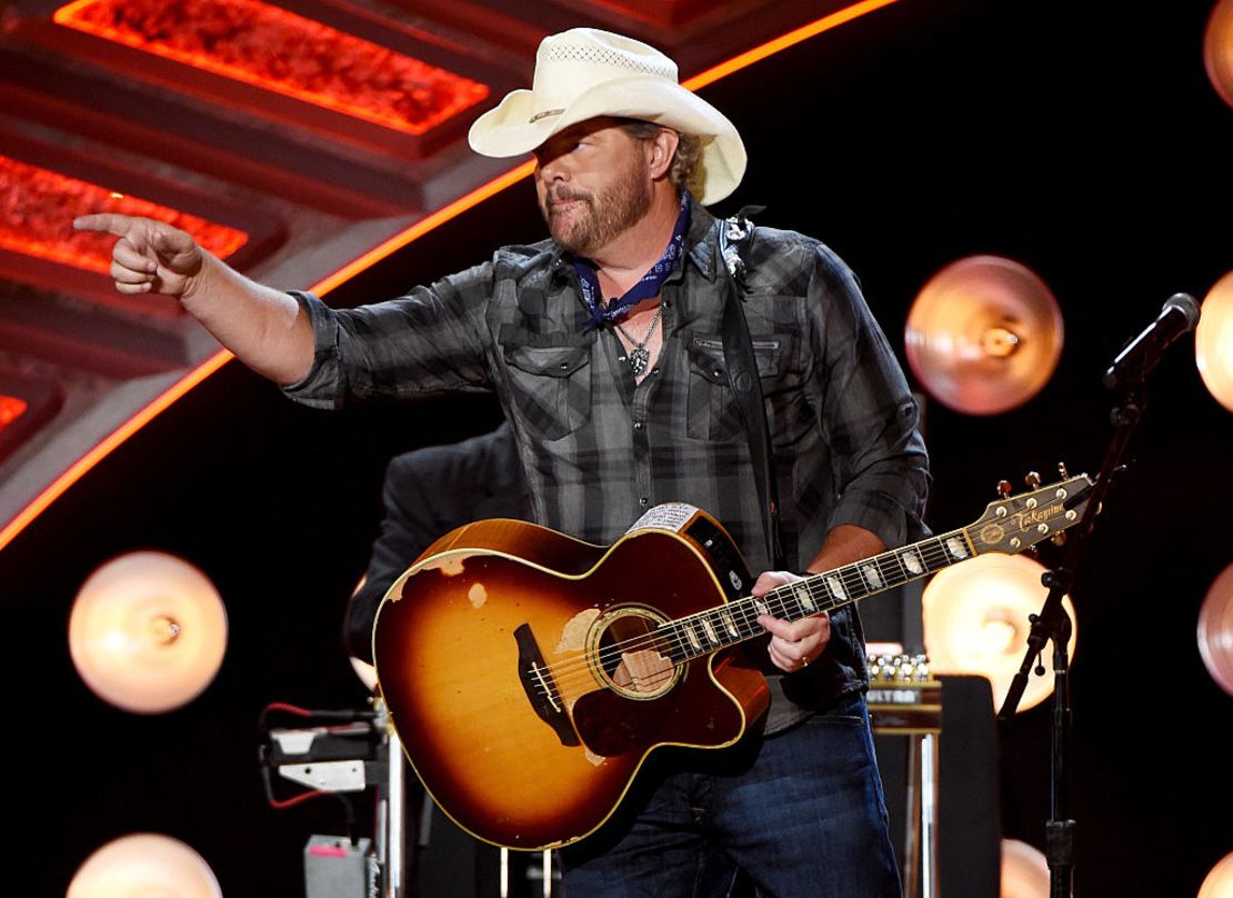 Toby Keith performs during the 2016 American Country Countdown Awards at The Forum in Inglewood, California, May 1, 2016. 
