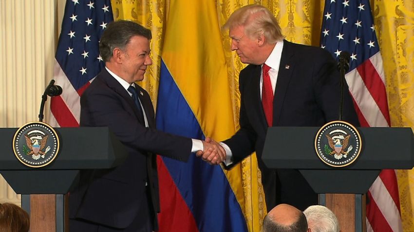 Donald Trump Juan Manuel Santos May 18 2017 03