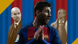 Lionel Messi, Pep Guardiola, Johan Cruyff