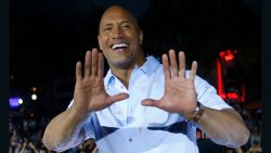 Actor Dwayne 'The Rock' Johnson attends Paramount Pictures' World Premiere of 'Baywatch' on Miami Beach, Florida on May 13, 2017. / AFP PHOTO / RHONA WISE        (Photo credit should read RHONA WISE/AFP/Getty Images)