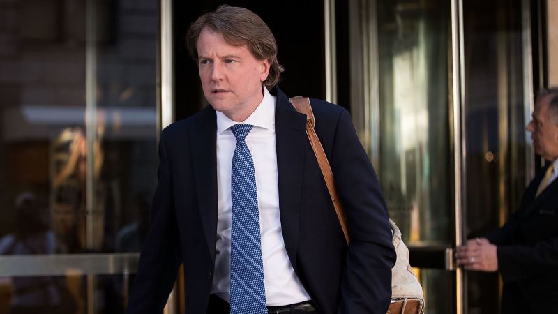 Don Mcgahn Ex Wh Counsel To Testify Behind Closed Doors About Trump Efforts To Obstruct Russia 
