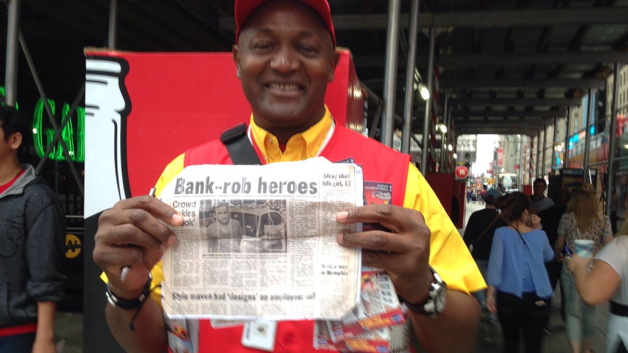 Alpha Balde helped subdue the suspect in Times Square. He helped stop a bank robber in 2007.