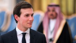 Jared Kushner at the Royal Court after US President Donald Trump received the Order of Abdulaziz al-Saud medal in Riyadh on May 20, 2017. 