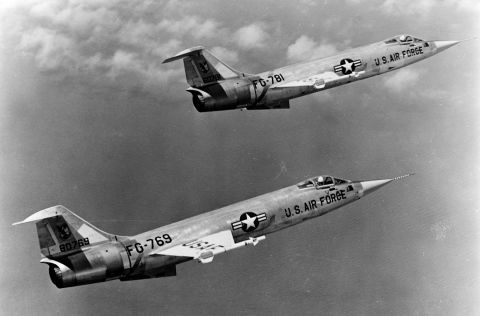 First flight: March 4, 1954. Maximum speed: 1,525 mph. The Starfighter had one of the highest accident rates of any fighter plane in the entire Century Series. 