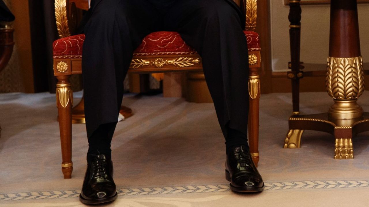 U.S. President Donald Trump, right, holds a bilateral meeting with Egyptian President Abdel Fattah al-Sisi, Sunday, May 21, 2017, in Riyadh. (AP Photo/Evan Vucci)