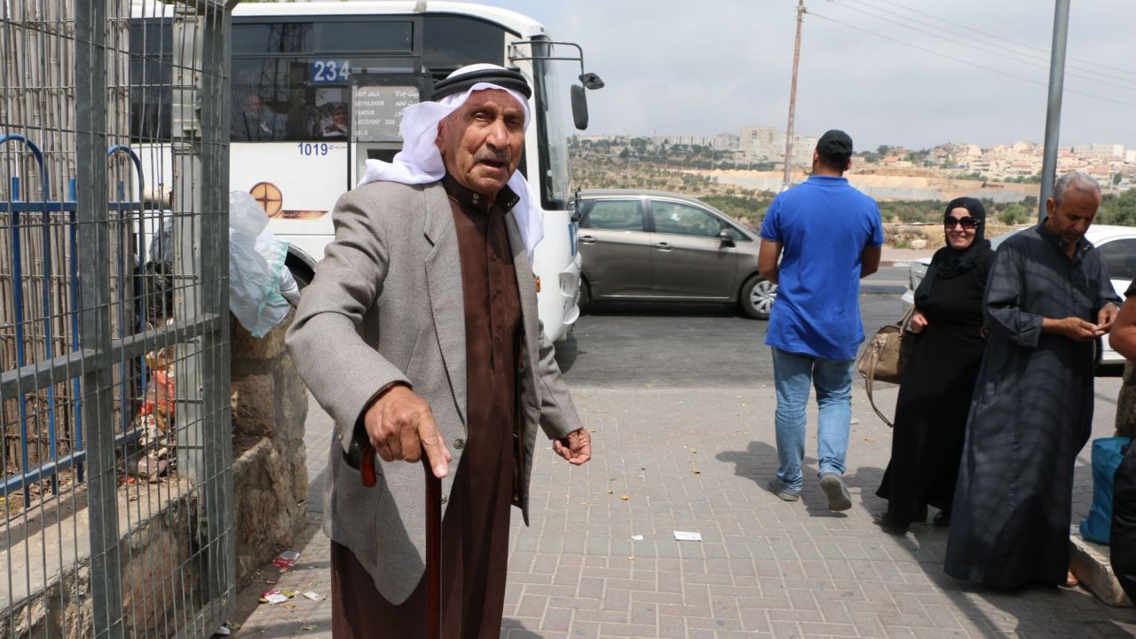 Farmer Mohamed Theeb, 85, says Trump "won't find a solution for anything."