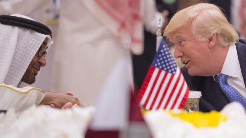 Trump speaks with the Crown Prince of Abu Dhabi, Gen. Sheikh Mohammed Bin Zayed Al Nahyan.