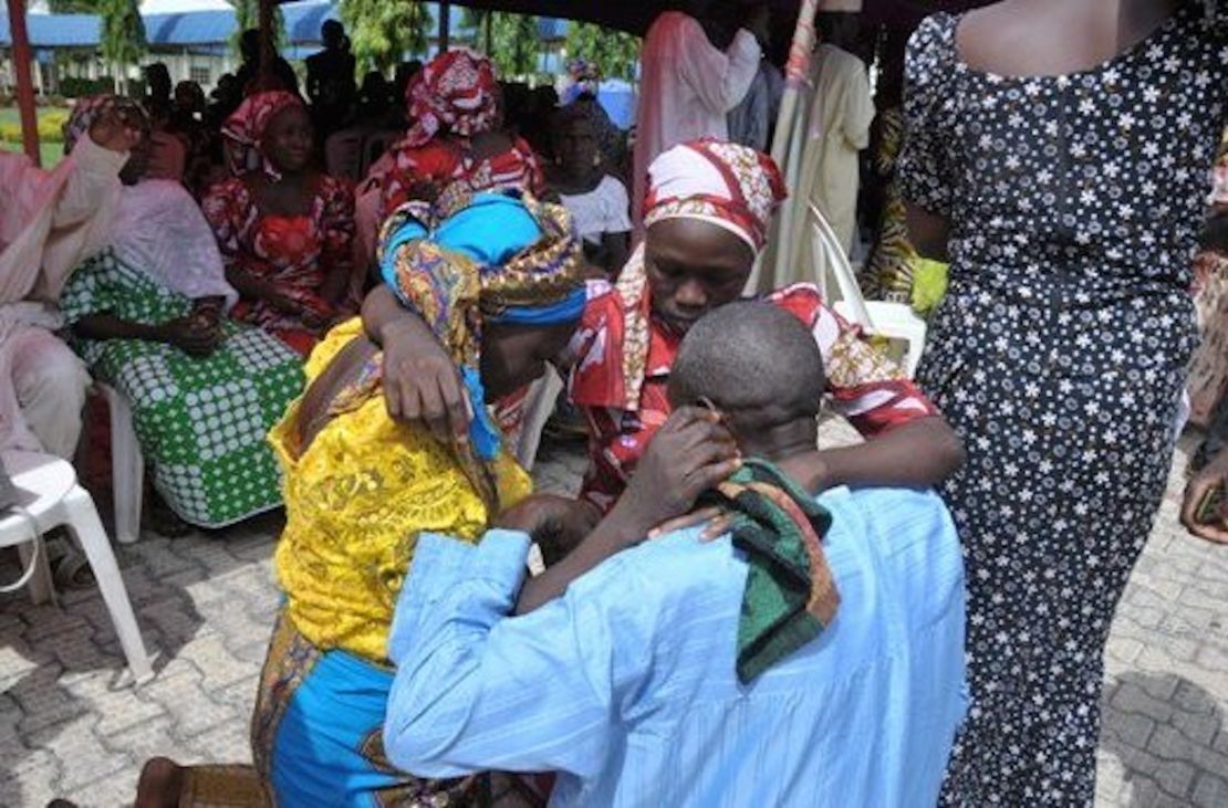 The schoolgirls were reunited with their families May 20 in Abuja.